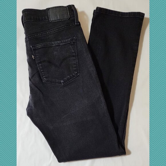 Levi's 312 Black Wash Mid Rise Shaping Slim Jeans - Picture 1 of 6